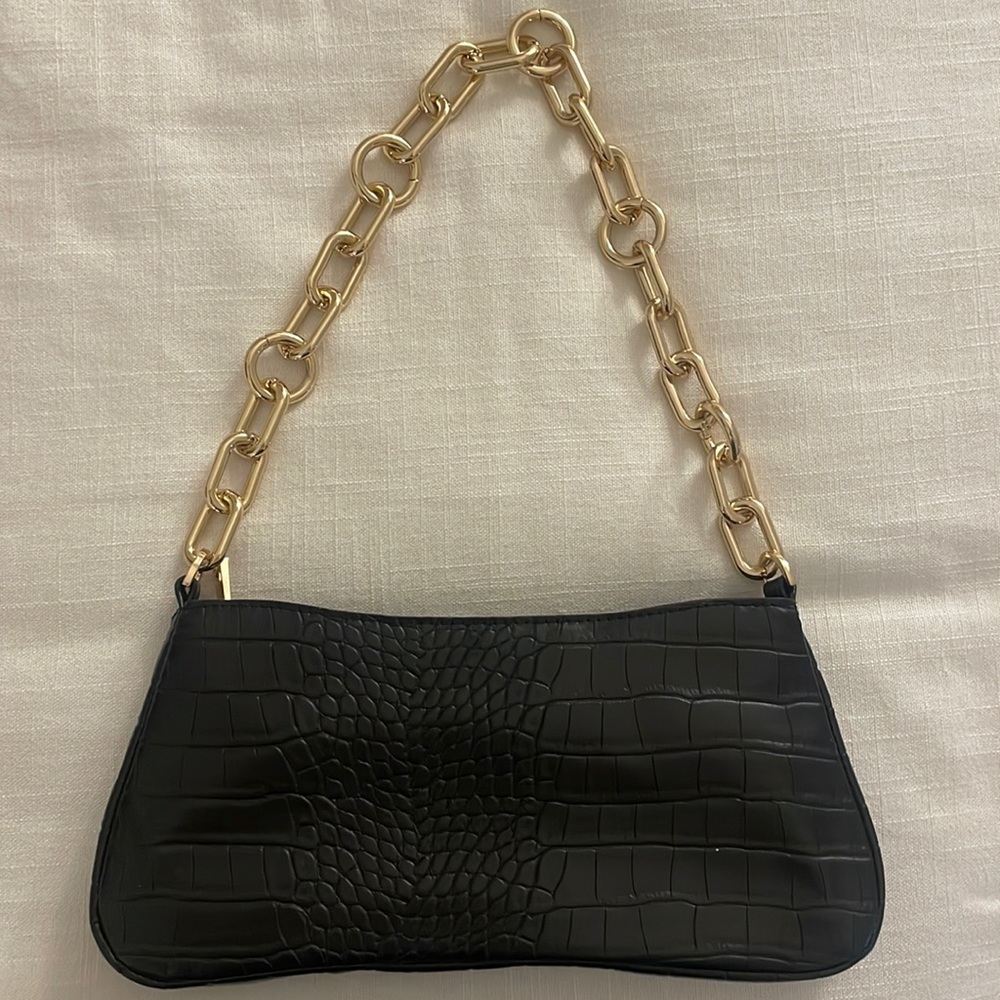 Target A New Day black leather shoulder bag